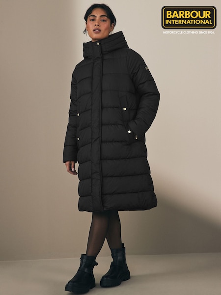 Barbour® International Barron Longline Baffle Quilt Puffer Coat (590530) | €356