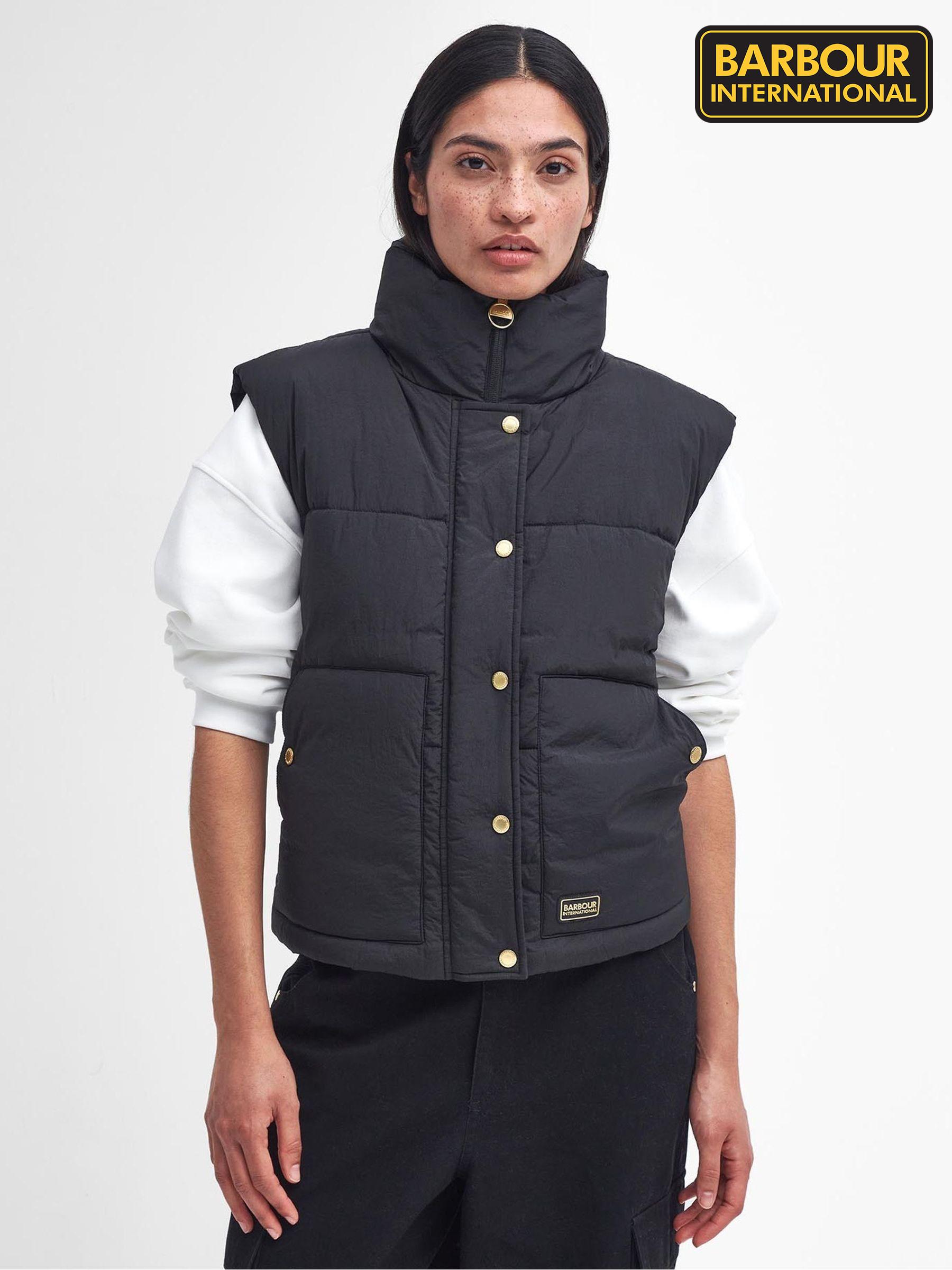 Women s Gilets Barbour International Black Sleeveless Coatsandjackets Next Germany
