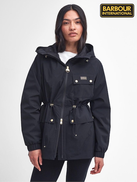 Barbour® International Alicia Waterproof Black Jacket (590696) | €152