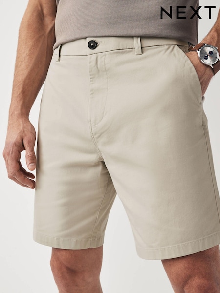 Bone Natural Straight Fit Stretch Chinos Shorts (590839) | 99 QAR
