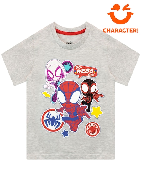 Character Grey Spider-Man Short Sleeve T-Shirt (590951) | 64 QAR