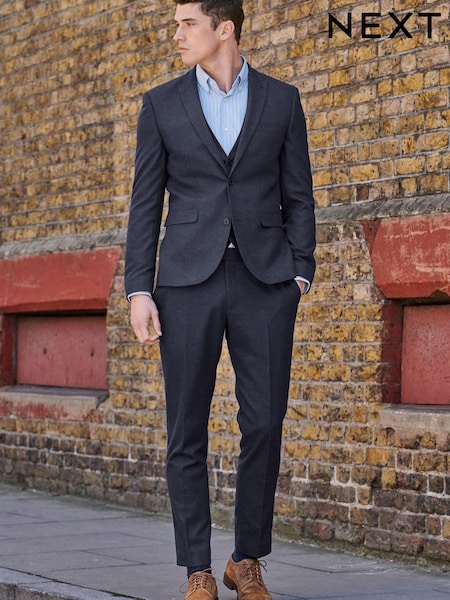 Navy Blue Donegal Suit: Waistcoat (591135) | €17