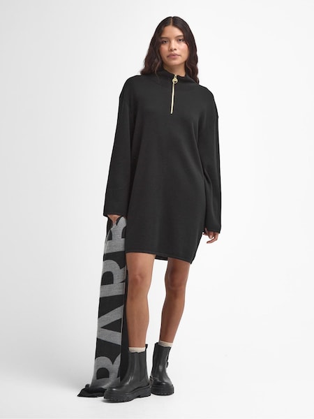 Barbour® International Meir Knitted Black Dress (591530) | ‏294 ر.ق.