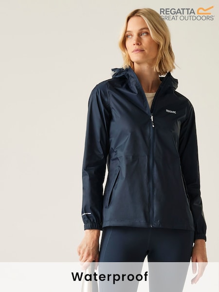 Regatta Navy Blue Womens Waterproof Pack It Jacket III (591844) | ₪176