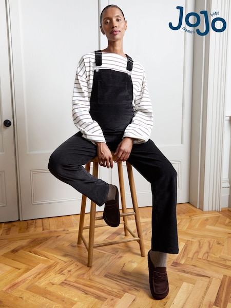 Black Cord - Jojo Maman Bébé Maternity Dungarees