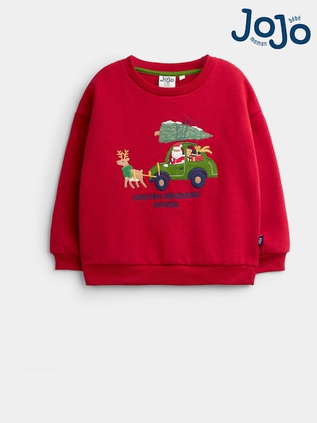 Red Santas Car - Jojo Maman Bébé Sweatshirt