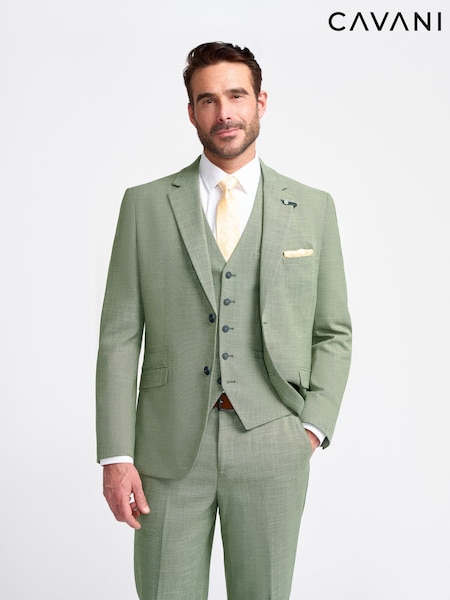 Green - Regular Cavani Miami Suit Jacket