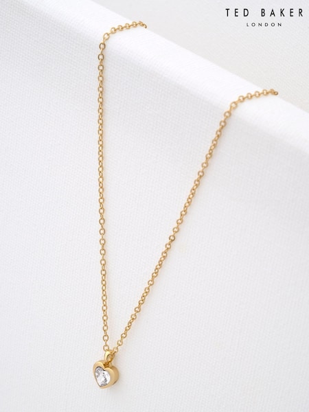 Ted Baker Gold Tone HANNELA: Crystal Heart Pendant Necklace (592745) | €43