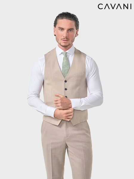Cream - Regular Cavani Miami Waistcoat