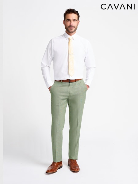 Green - Regular Cavani Miami Suit Trousers