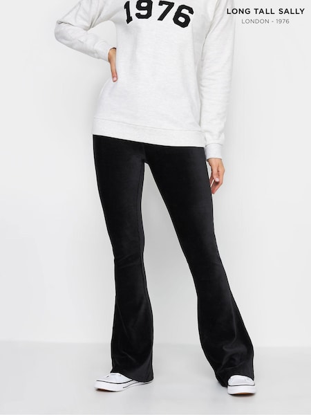 Long Tall Sally Black Corduroy Kick Flare Trousers (593724) | €39
