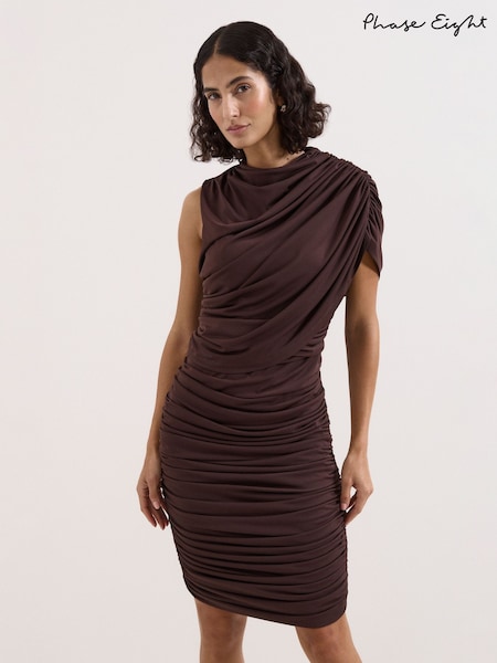 Brown - Phase Eight Aimee Jersey Dress
