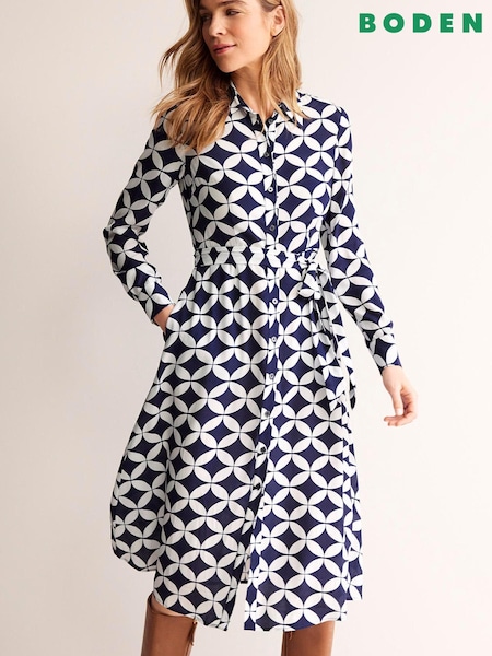 Boden Blue Kate Midi Shirt Dress (594404) | €92