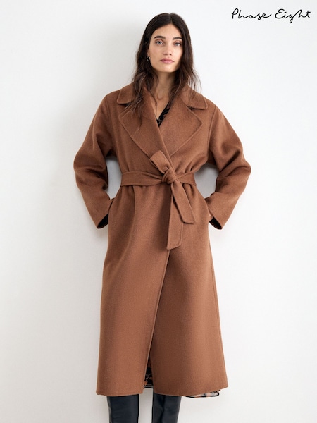 Brown - Phase Eight Darcy Double Face Coat