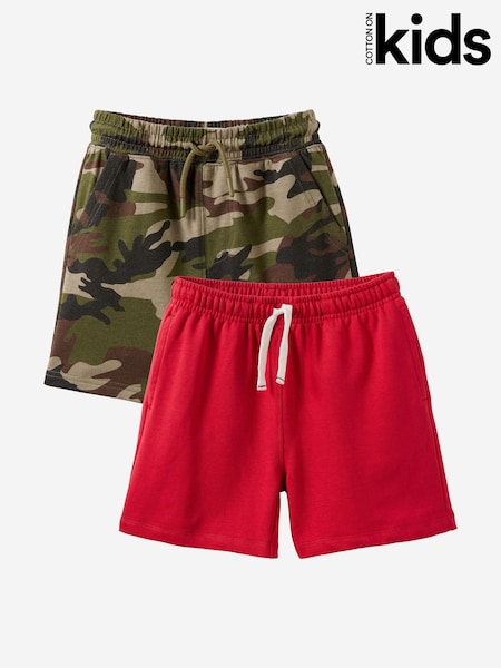Red - Cotton On Essential Shorts 2 Pack