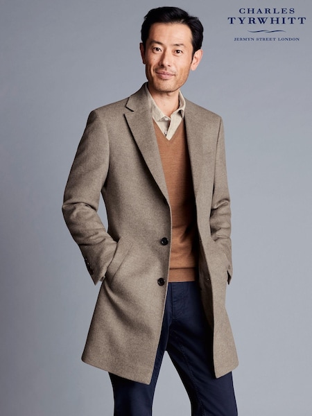 Charles Tyrwhitt Natural Pure Wool Overcoat (594694) | €401