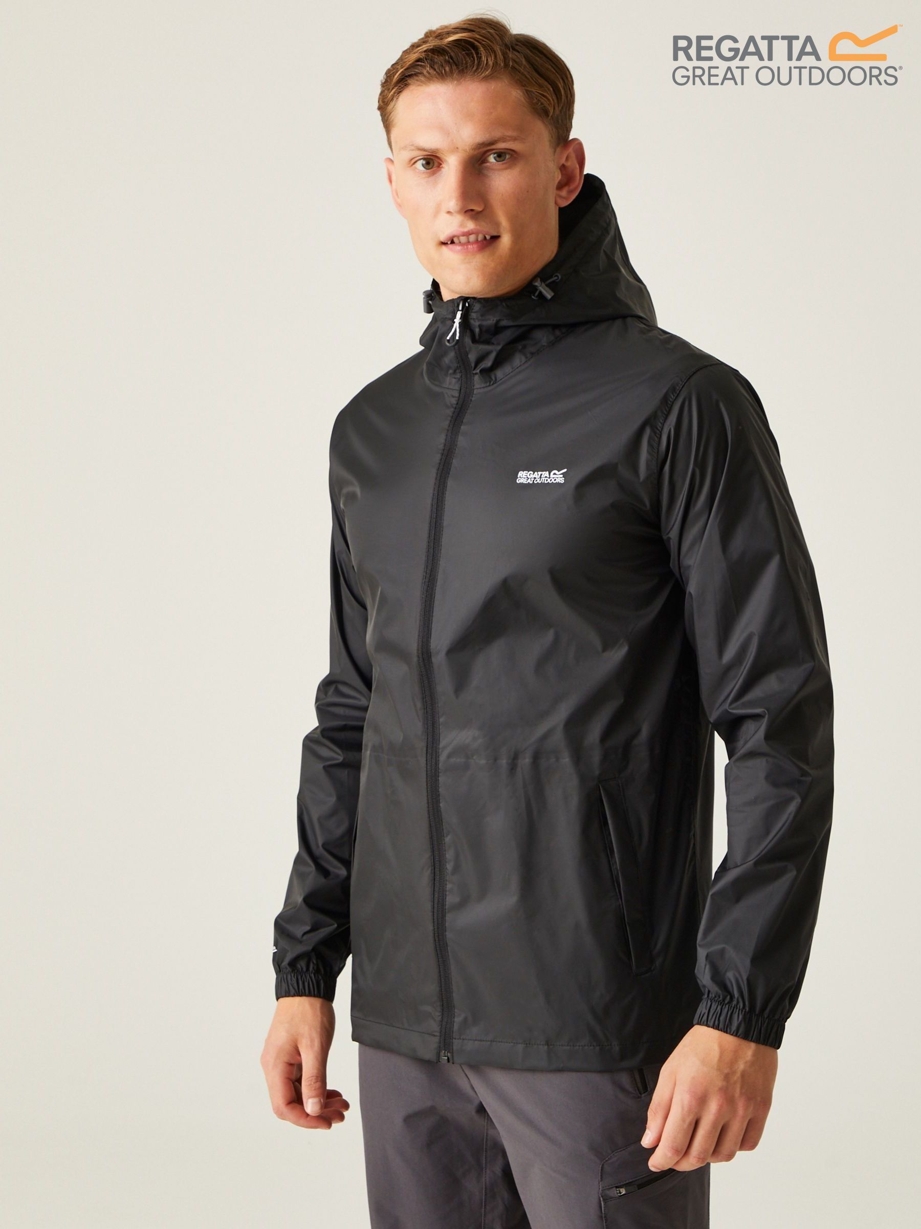 Regatta black waterproof jacket shop