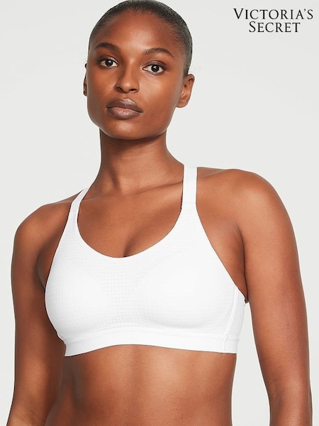 Victoria's Secret White Lightweight Mesh Medium Support Sports Bra (595551) | €52