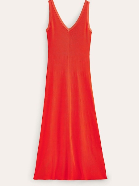 Boden Orange V-Neck Knitted Maxi Dress (595568) | €79