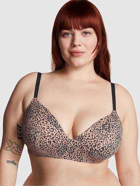 Victoria's Secret PINK Brown Leopard Non Wired Push Up Bra (595620) | €33
