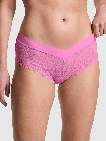 Victoria's Secret PINK Fuchsia Pink Hipster No Show Lace Knickers (595641) | €10.50