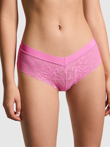 Victoria's Secret PINK Fuchsia Pink Cheeky No Show Lace Knickers (595666) | €10.50