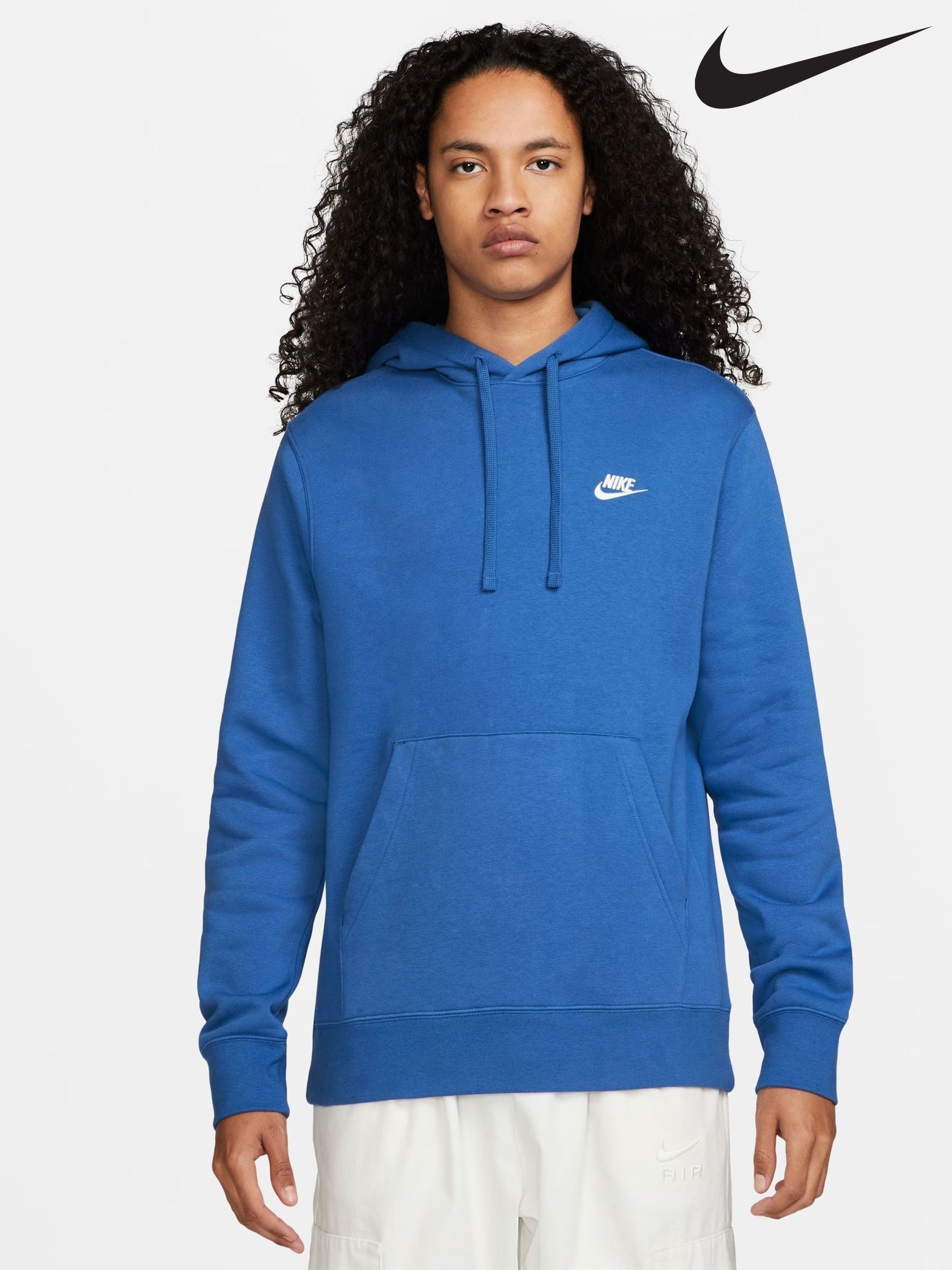 Men s Hoodies Nike Blue Plain Sweatshirtsandhoodies Next Luxembourg