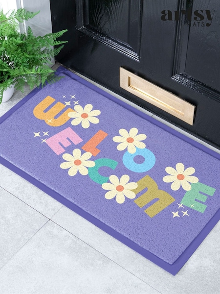 Artsy Mats Elizabeth Olwen Welcome Indoor/outdoor Doormat