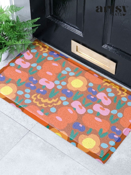 Artsy Mats Elizabeth Olwen Floral Indoor/outdoor Doormat