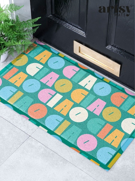 Artsy Mats Elizabeth Olwen Ciao Pattern Indooroutdoor Doormat