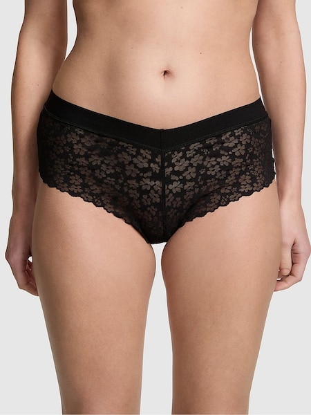 Victoria's Secret PINK Pure Black Cheeky No Show Lace Knickers (596219) | €10.50