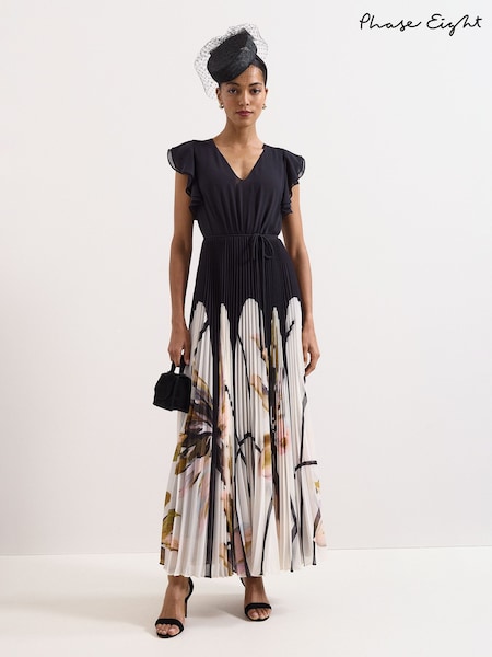 Negro - Vestido largo Uma de Phase Eight