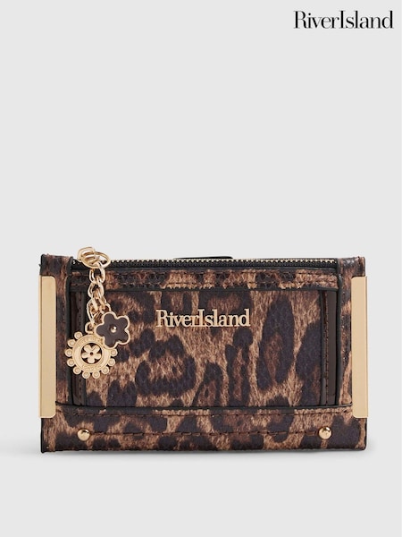 Brown - River Island Leopard Print Mini Purse