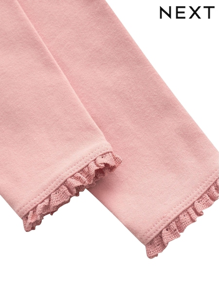 Pale Pink Lace Trim Leggings (3mths-7yrs) (597483) | $5 - $9