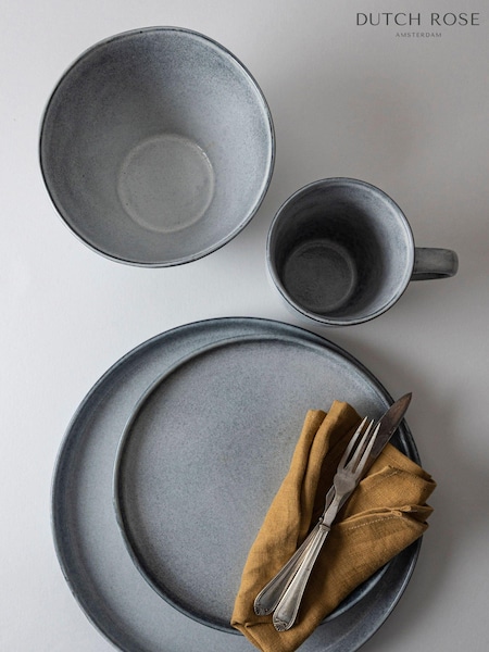Dutch Rose Set of 4 Grey Serenity Plates 18cm (597830) | €49