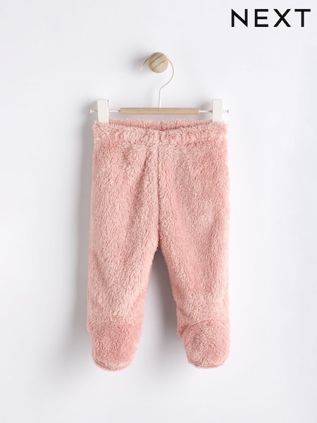 Pink Baby Cosy Fleece Footed Leggings (0-9mths) (597849) | 28 QAR