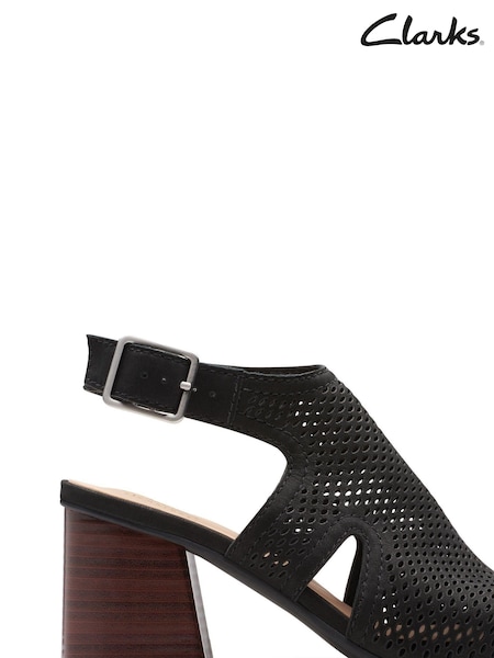 Черный - Clarks Nubuck Siara65 Flow Sandals (597857) | €28