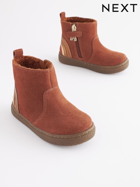 Marron fauve - Bottines Chelsea en daim (598297) | € 22 - € 25