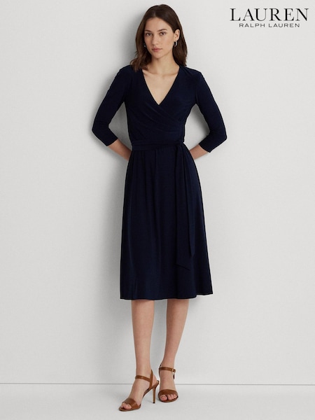 Lauren Ralph Lauren Black Carlyna Jersey Dress (598981) | €145