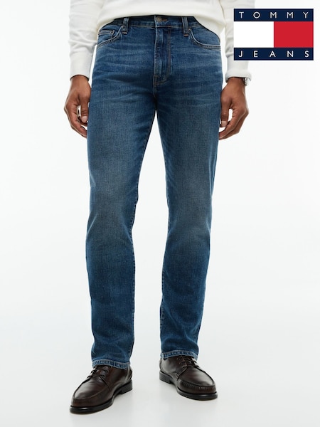 modra - Regular Tommy Hilfiger Denton Slim Straight Whiskered Jeans