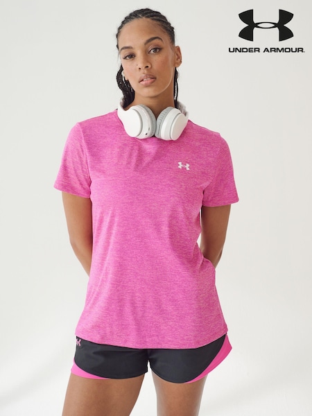 Under Armour Pink Tech Twist Crew Neck T-Shirt (599762) | €18
