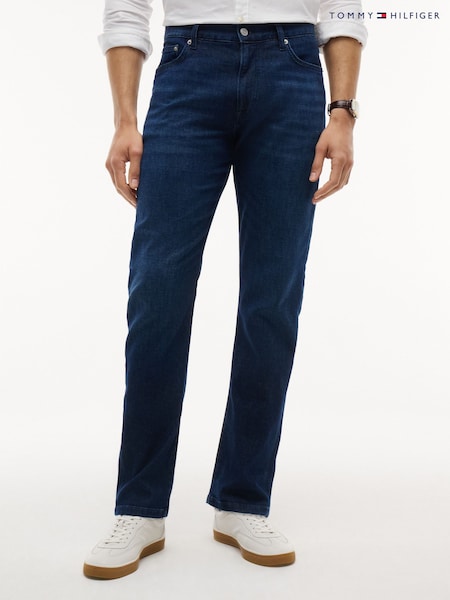 modra - Regular Tommy Hilfiger Denton Slim Straight Faded Jeans