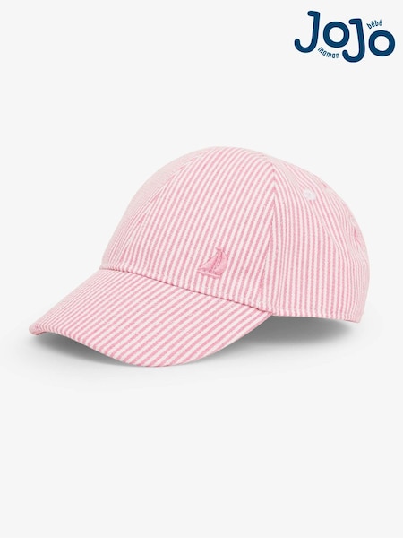 JoJo Maman Bébé Pink Striped Cap (600752) | 841 UAH