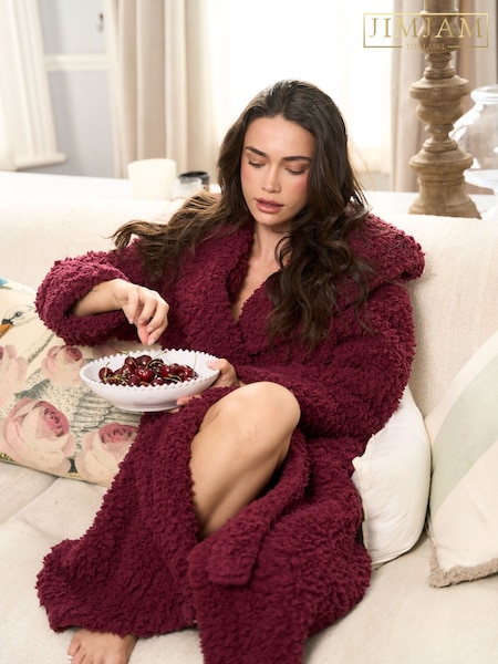 أحمر - Jim Jam The Label Lux Borg Dressing Gown