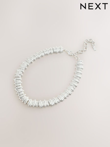 Sølv Tone - Chunky Necklace