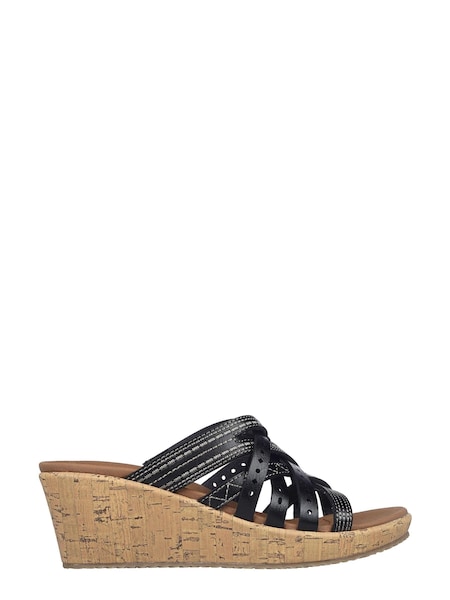 Skechers Black Beverlee Hot Spring Sandals (601450) | €27