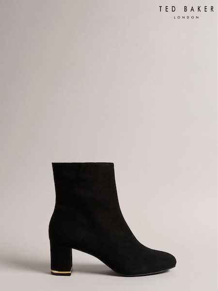 Ted Baker Noranas Tan Suede 60mm Block Heel Ankle Boot (601501) | €95