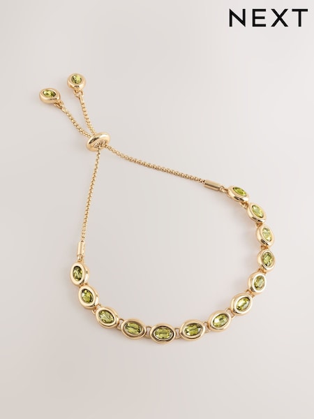 لون ذهبي - Sparkle Stone Pully Bracelet