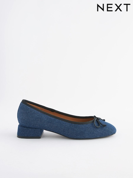 Denim Forever Comfort Block Heel Ballerina Shoes (601574) | €15.50