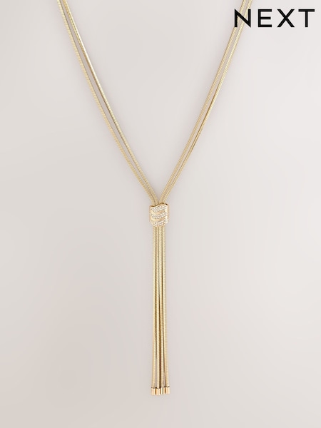 Zlatno Tone - Knot Long Necklace